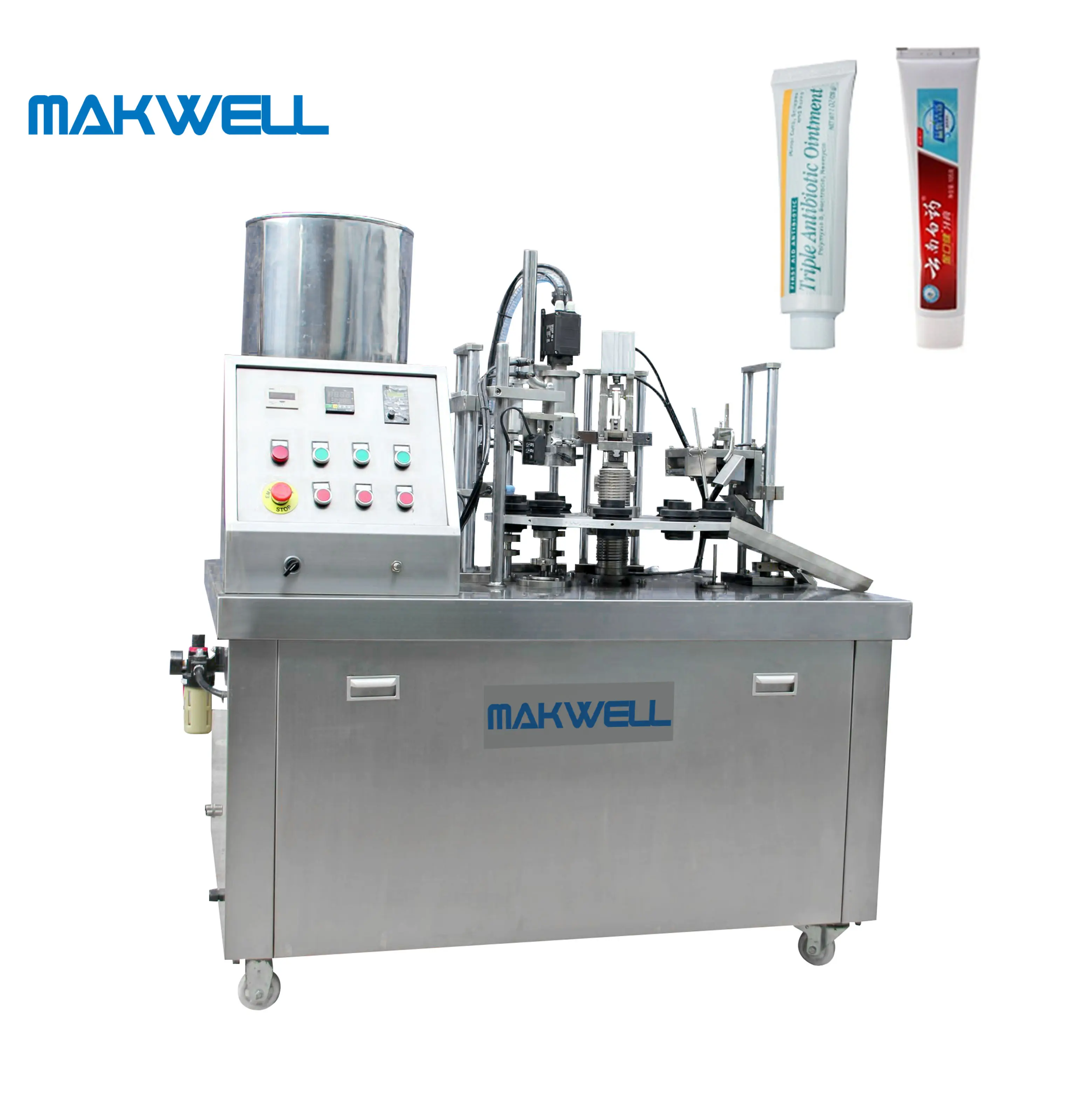 Máquina selladora de tubos de plástico para crema dental, MWSF-1-30NP, semiautomática