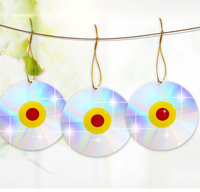 Disque holographique laser réfléchissant anti-oiseaux double face pour la protection des fermes, des patios et des arbres