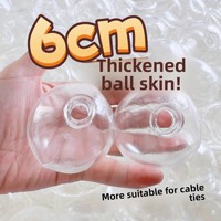 Coque de balle creuse en TPR, peau de jouet souple à remplir soi-même pour bricolage, vente en gros