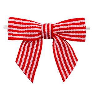 Lazos Pre-Atados Gordon Ribbons, Lazo Rojo de Poliéster con Alambre para Envolver Regalos y Decoración Navideña - Product Image 5