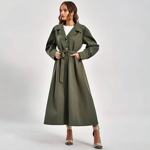 Abrigo de Diseño Tipo Gabardina, Abrigo Personalizado de Alta Calidad, Nuevo Modelo para Mujer, con Hebillas, Abrigo de Piel de Cordero Blanca para Mujer - Product Image 3
