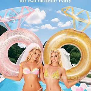 Inflatable Diamond Swimming Ring 40Cm Adult Pool Float For Beach And Water Parks Environmentally Friendly Pvc Material - Product Image 2