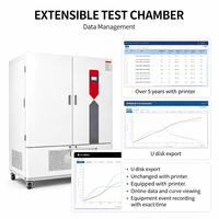 Chambre d'essai de stabilité ICH programmable 1000L avec température, humidité et lumière UV pour test d'âge des matériaux pharmaceutiques
