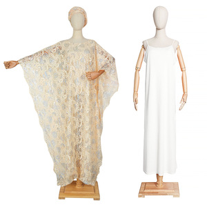 Robes africaines élégantes pour femmes robe traditionnelle dashiki en dentelle <span class=keywords><strong>boubou</strong></span> grande taille robe de soirée pour mariage caftan musulman robe maxi - Product Image 4