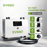 Chargeur de voiture électrique portable EVEGO OCPP 2.0.1 133A 40kW IK10, connecteur mobile NACS WIFI/4G/RJ45, stations de recharge pour Tesla