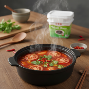 Pâte de <span class=keywords><strong>tomate</strong></span> concentrée en baril commerciale pour usage domestique dans les restaurants-Sauce <span class=keywords><strong>support</strong></span>ée par l'OEM pour les pâtes de <span class=keywords><strong>tomate</strong></span> HOT POT Base de soupe - Product Image 4