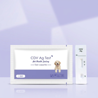 Tiras Reactivas Rápidas de Antígeno del Virus del Moquillo Canino (CDV), Kit de Prueba de Alta Precisión para la Detección del Moquillo en Perros, Veterinaria