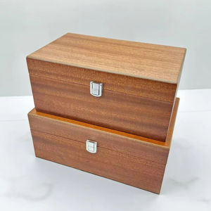 Scatola di immagazzinaggio di pezzi di <span class=keywords><strong>scacchi</strong></span> in legno massello di colore del cuore di pesco di alta qualità con tre dimensioni tra cui scegliere - Product Image 2