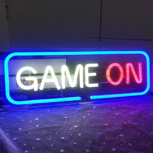 Game On Neon <b>Sign</b> LED Neon Light for Wall Decor USB Powered Dimmable Gaming Neon <b>Sign</b> for Bedroom Game Room - Product Image 6