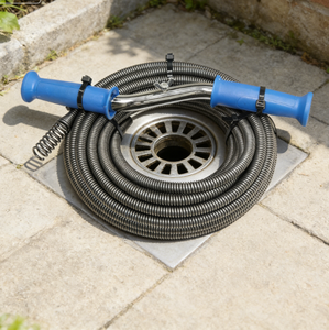 Déboucheur de canalisations portatif à ressort pour éviers de cuisine domestiques et nettoyage des égouts, type spirale, durable - Product Image 1