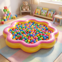 Maßgefertigter PVC-Baby-Kinder-Aufblasbarer Swimmingpool Runde Form Bodenstehender Planschpool Umweltfreundlich Langlebig für Kinder Garten