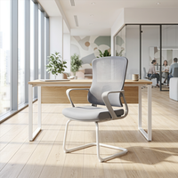 Chaise de bureau ergonomique et confortable en tissu pour la maison, idéale pour les étudiants, les salles de conférence, les dortoirs, les sessions de jeu prolongées et le travail sur ordinateur