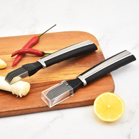 सब्जी कटर और फल Slicer काले ग्रीन कटर फल सब्जी स्टेनलेस स्टील हाथ में चिप प्याज Slicer