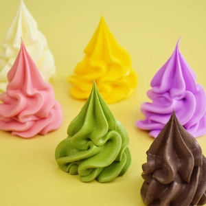 ไอศกรีมจำลอง ของเล่นโมเดลพีวีซี ของตกแต่งงานปาร์ตี้ สีชมพู ไอศกรีมซอฟต์เสิร์ฟ ช็อกโกแลต ไอศกรีมสีขาว ของตกแต่งครัว DIY - Product Image 2