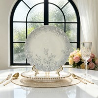 Service de vaisselle en porcelaine fine 10-50 pièces avec assiettes, bols et tasses - Marque HIHUI, origine Pékin, compatible lave-vaisselle et micro-ondes, motif paysager
