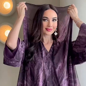 Wholesale Stylish <strong>Abaya</strong> With Khimar <strong>Modanisa</strong> Classic Muslim Women Dress Islamic Modest Long Robe High Quality Casual Outfit - Product Image 1