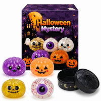 Juguete Blandito de Halloween al por Mayor, Caja Sorpresa Misteriosa, Bolas Antiestrés de Rebote Lento, Juguetes Sensoriales, Regalo para Fiestas