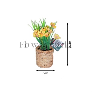 Small <strong>Artificial</strong> Potted Flowers <strong>Plants</strong> Mini <strong>Artificial</strong> Faux <strong>Plants</strong> With Flowers for Home Room Farmhouse Bathroom <strong>Decor</strong> Indoor - Product Image 6
