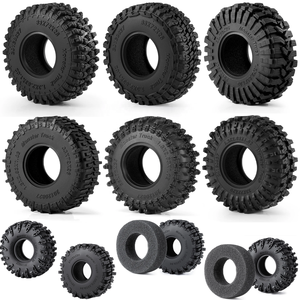 Juego de Neumáticos de <span class=keywords><strong>Goma</strong></span> de 1.1/1.3 Pulgadas Diseñados para TRX4M 1/18 SCX24 1/24, Reparación de Autos RC, Mejora de Neumáticos, Piezas Todoterreno - Product Image 2