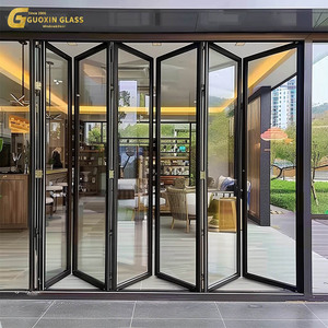Giá thấp bi gấp Patio trộm bằng chứng kính đôi accordion thiết kế phân vùng nhôm gấp cửa - Product Image 6
