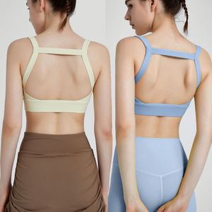 Sujetador deportivo transpirable y a prueba de golpes para mujer con diseño de espalda hermosa y chaleco desmontable para yoga y running - Product Image 4