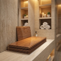 Panneaux muraux WPC - Imperméables et ignifuges pour appartements, villas, centres commerciaux, avec décoration intérieure/extérieure