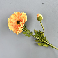 Großhandel 2 Köpfe Real Touch Pu Red Poppies Blumen Hochzeits blume Künstliche Mohn blume für Home Wedding Decoration