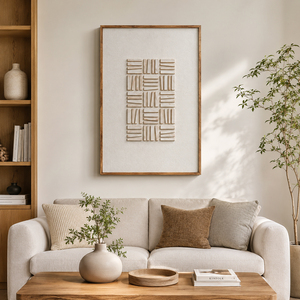 Handmade Abstract Wooden Wall Art Pine Wood Textured Relief <b>Painting</b> Solid Wood <b>Frame</b> Wall Decor <b>for</b> Living Room Bedroom - Product Image 3