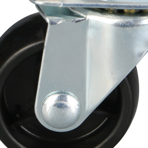 1.5-Inch Flat Bottom Swivel <b>Caster</b> <b>Wheel</b> With Bolt Hole Mounting For Furniture And Clothes Racks - Product Image 2