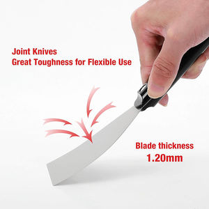 <span class=keywords><strong>Spatule</strong></span> à manche en bois, nettoyage en acier au carbone, pour <span class=keywords><strong>peintre</strong></span>, utilisation flexible en construction, outil à ciment, pelle, couteau, grattoir à mastic - Product Image 1