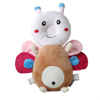 Coussin anti-chute avec dessin animé, oiseau brun épais, casque pour bébés