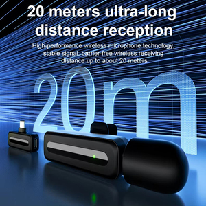 ไมโครโฟนไร้สายคู่ SE80 2.4G แบบคอนเดนเซอร์ พร้อมกล่องชาร์จ ลดเสียงรบกวน สำหรับการสัมภาษณ์และวิดีโอบล็อก - Product Image 3