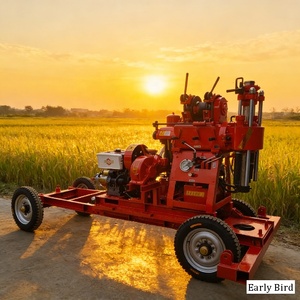Hot Selling 100m 150m 200m High Efficiency <strong>Geological</strong> <strong>Exploration</strong> <strong>Drilling</strong> Rig Wheel-Type Diesel Engine Water Well <strong>Drilling</strong> Rig - Product Image 1