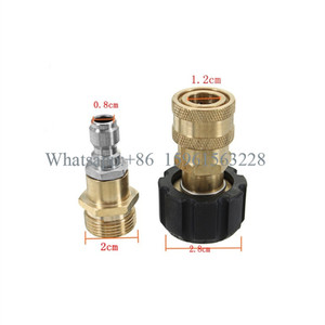 Un ensemble M22 Fil Connecteur de <span class=keywords><strong>Lance</strong></span> de Mousse et <span class=keywords><strong>Nettoyeur</strong></span> <span class=keywords><strong>Haute</strong></span> <span class=keywords><strong>Pression</strong></span> à Dégagement Rapide - Product Image 2