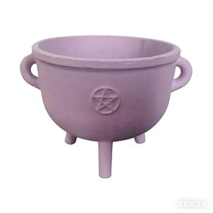 Caldero de Hierro Fundido con Pentáculo de Colores para Decoración de Halloween - Product Image 3