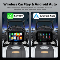 Navigateur GPS portable pour moto avec CarPlay et Android Auto sans fil, écran tactile 5 pouces, compteur de vitesse pour moto, écran IPS 5 pouces, compatible Apple