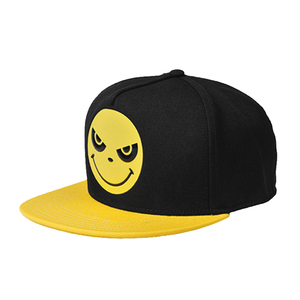 100% cotton 5 panel yellow face screen printing pattern cap - Product Image 1