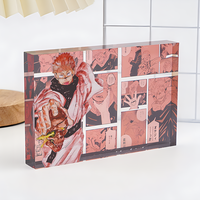 Supports en acrylique transparents personnalisés pour billets, briques de mahjong et objets artisanaux en plastique, avec animation étoilée personnalisée