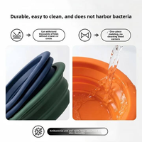 Fournitures pour animaux de compagnie, bol pliable et portable pour nourrir et abreuvoir les chiens et les chats en extérieur