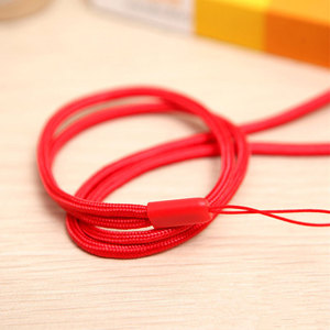 Nylon Mobile Phone Loop Lanyard Round Rope Plain Lanyards with Quality Wholesale Charm Cords Lanyard