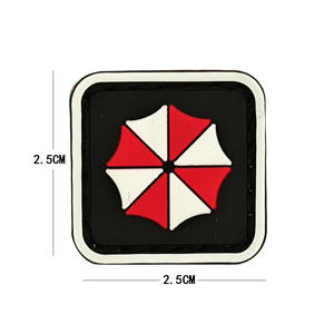 ミニソフト防水PVCラバーパッチ アイロン接着 3Dエンボス加工 バックパック、帽子、衣類アクセサリー用-ハートデザイン - Product Image 4