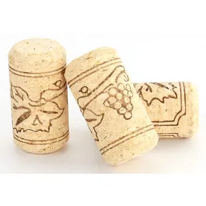 Tapones de corcho de madera Natural para botellas de vino tinto y champán, tapón de sellado, tapa de botella, venta al por mayor