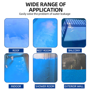Enduit imperméable gris coloré à forte adhérence pour salle de bain, piscine, toit, cuisine, mur extérieur ou sol d'usine ou industrie piscicole - Product Image 6