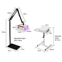 Lampe à ongles électrique UV LED 54W rechargeable pour salon de manucure, séchoir à ongles, lampe de pédicure avec support