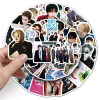 50 autocollants personnalisés imperméables en PVC BOYNEXTDOOR Kpop, autocollants décoratifs pour coque de téléphone, tablette, bouteille d'eau