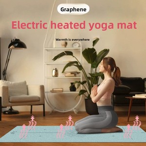 Tapete de <span class=keywords><strong>Yoga</strong></span> Térmico de Grafeno, 6mm de Grosor, Antideslizante, de Caucho Natural, con Infrarrojos Lejanos, Terapéutico, 180cm, Calentamiento Rápido, para Hot <span class=keywords><strong>Yoga</strong></span> - Product Image 2