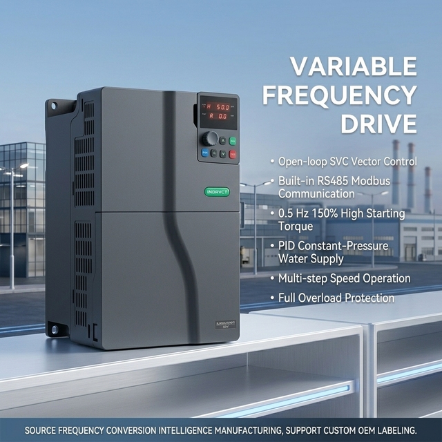 VFD Inverter 7.5KW 37KW 15KW 22KW 45KW 2.2KW 1.5KW 0.75KW Variable Frequency Converter Variador De Frecuencia 380V AC Drive