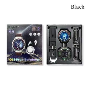 Новые умные часы D52 GT5 PRO SET с HD-экраном, двумя ремешками, наушники D52 TWS 2-в-1, модные наушники Air31, умные часы D52 GT5 для мужчин - Product Image 6