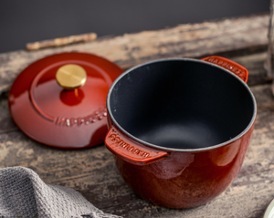 Factory Supply 16/20cm Non-Stick Cast Iron Enamel Stew Soup Pot Set for <strong>Sale</strong> - Product Image 2