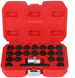 Écrous de verrouillage de roue de véhicule, 22 pièces, jeu d'outils clés <span class=keywords><strong>pour</strong></span> Audi <span class=keywords><strong>antivol</strong></span>, démontage principal de la jante de roue <span class=keywords><strong>pour</strong></span> BMW - Product Image 1